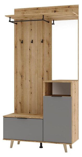 Mobilier hol Nadrano (stejar evoke + grafit) . 1097142