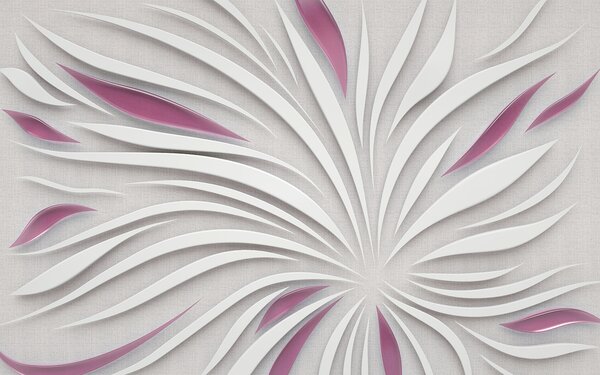 Fototapet Un design alb și violet, Fototapet 3D, Fototapet populare, u06452v4 - Tapeko.ro