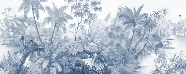 Fototapet Un desen de pădure, Fototapet jungle, Fototapet populare, u59039v1 - Tapeko.ro