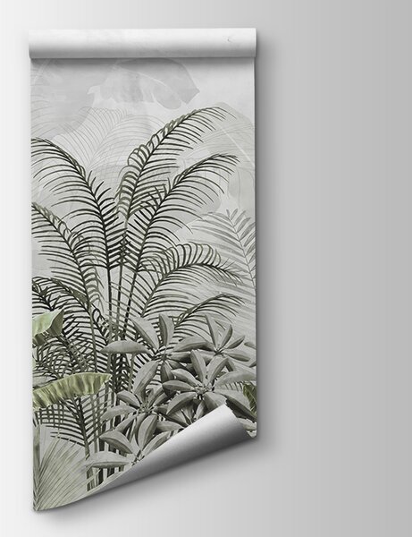 Fototapet Vegetație luxuriantă în nuanțe delicate, Fototapet tropice, Fototapet populare, u71284v3 - Tapeko.ro