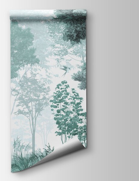 Fototapet O pădure cu copaci și plante, Fototapet pădure, Fototapet populare, u72134v3 - Tapeko.ro