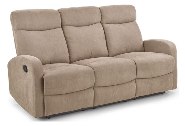 Canapea recliner Houston 1099, Numărul de locuri: 3, Bej, 180x95x79cm, 76 kg, Tapiterie