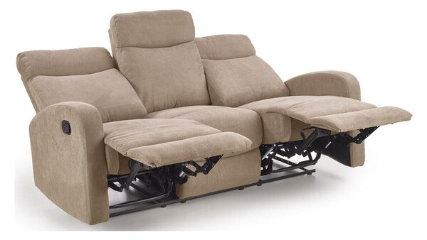 Canapea recliner Houston 1099, Numărul de locuri: 3, Bej, 180x95x79cm, 76 kg, Tapiterie