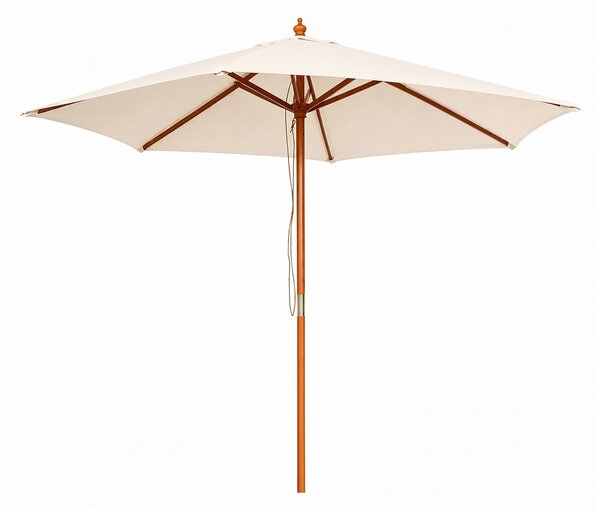 Linder Exclusiv Umbrelă de grădină cu structură din lemn 250 cm Bej