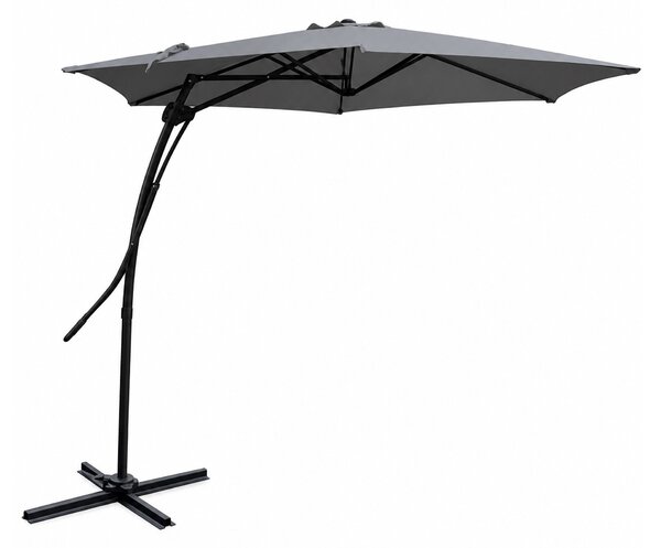 Linder Exclusiv Umbrelă de grădină MC2006 350 cm Gri închis
