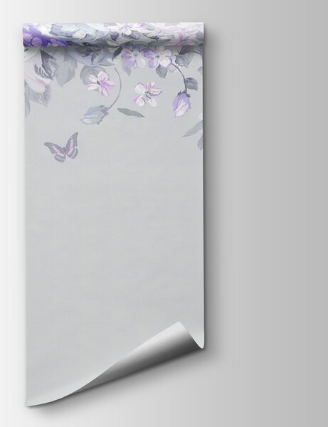 Fototapet Un design floral cu fluturi, Fototapet flori, Fototapet populare, u94295v3 - Tapeko.ro