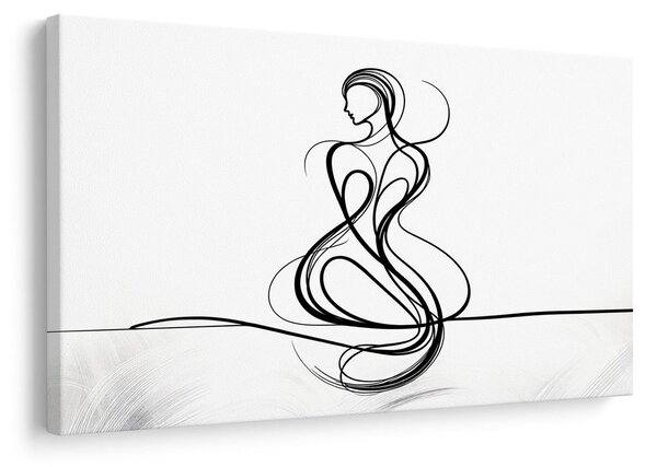 Tablou linii elegante de femeie