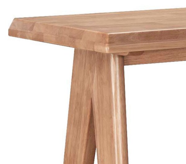 Masa de bar Winslow din lemn de arbore de cauciuc, culoarea nuc 120x45x100cm