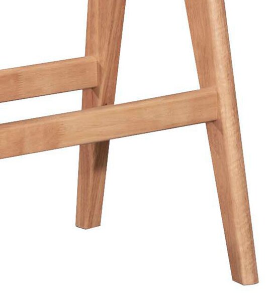 Masa de bar Winslow din lemn de arbore de cauciuc, culoarea nuc 120x45x100cm