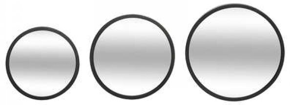 Set 3 oglinzi rotunde cu cadru perforat MONA