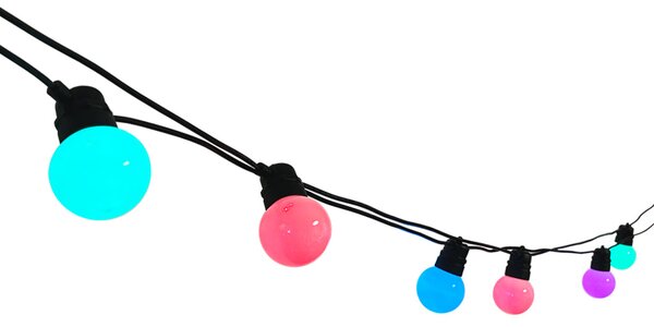Ghirlanda luminoasa 10 m cu 20 becuri LED RGB WiFi