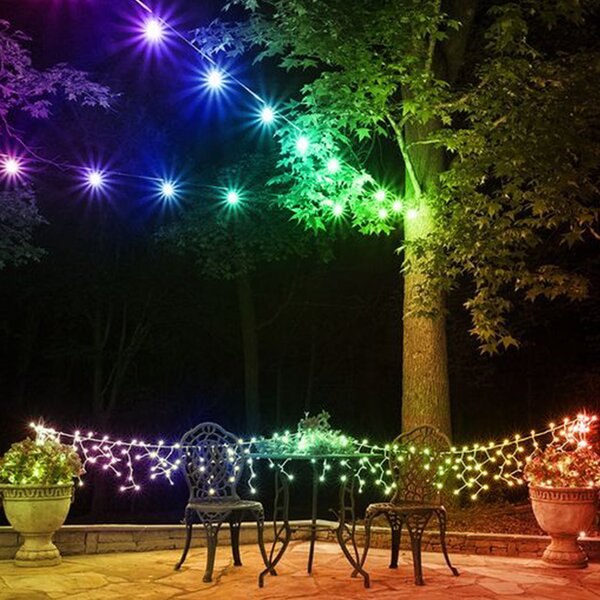 Ghirlanda luminoasa 10 m cu 20 becuri LED RGB WiFi