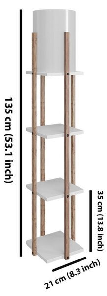 Lampadar Nora - Alb