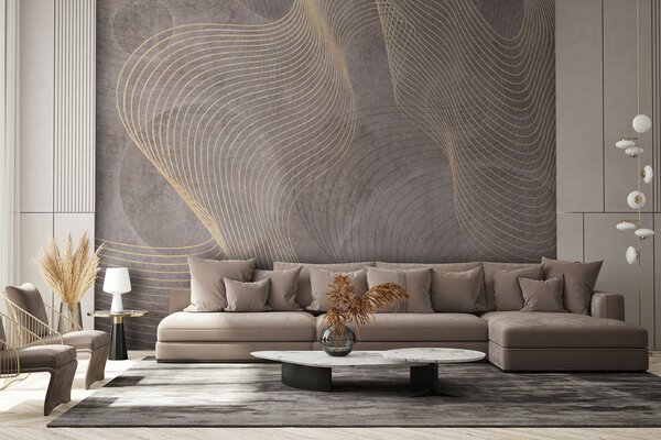 Fototapet Linii elegante pe fundal texturat, Fototapet designer, Fototapet populare, u97469 - Tapeko.ro