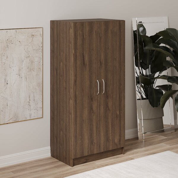 Dulap haaus Remi, 2 Usi, Stejar Bronz, 80 x 51 x 170 cm