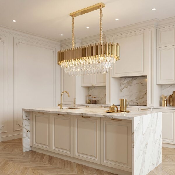 Lampă suspendată din cristal SWE105-CP GOLD