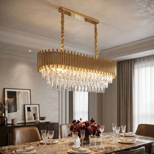 Lampă suspendată din cristal SWE105-CP GOLD