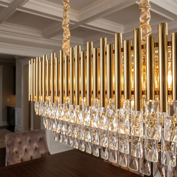 Lampă suspendată din cristal SWE105-CP GOLD
