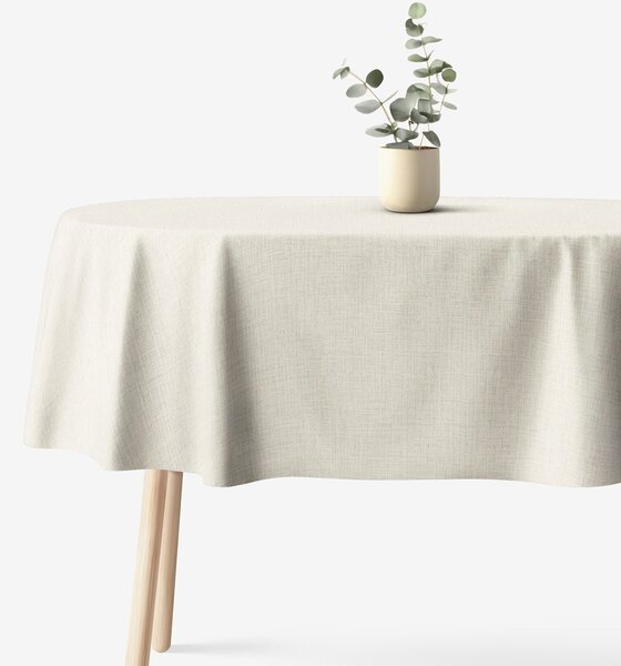Goldea față de masă 100% bumbac - model striat - ovală 140 x 180 cm