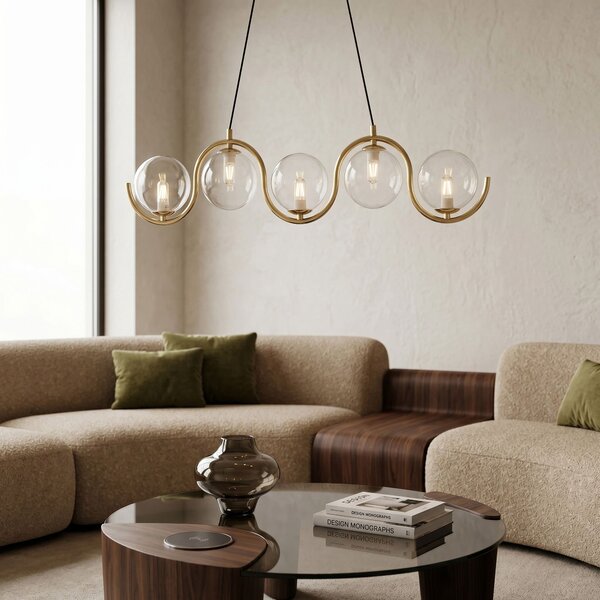 Lampă de tavan APP1440-5CP GOLD