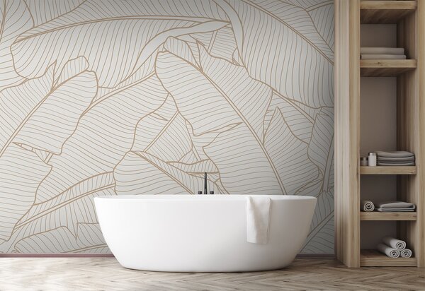 Fototapet Model elegant de frunze pentru un decor modern, Fototapet natură, Fototapet populare, u98421 - Tapeko.ro