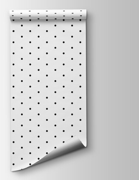 Fototapet Un punct negru pe un fundal alb, Fototapet geometrice, Fototapet populare, u98562 - Tapeko.ro