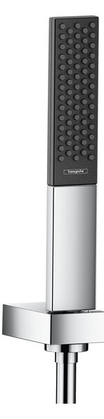 Set de duș, Hansgrohe, Rainfinity 100, cu pară, suport de pară și furtun 160 cm, crom