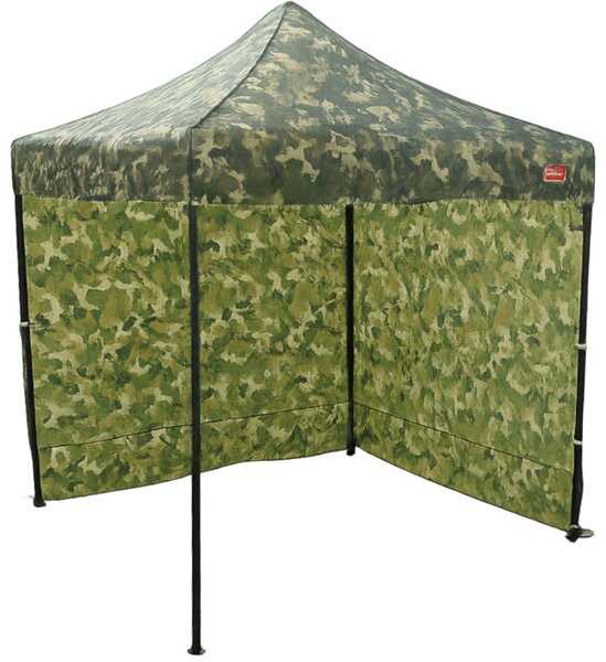 Pavilion de grădină 2x2m – din oțel, 2 pereţi laterali, Camuflaj