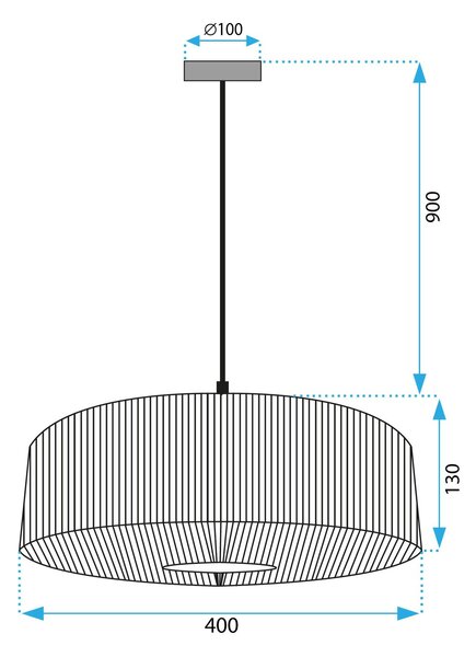 Lampă de tavan APP1295-1CP Brown