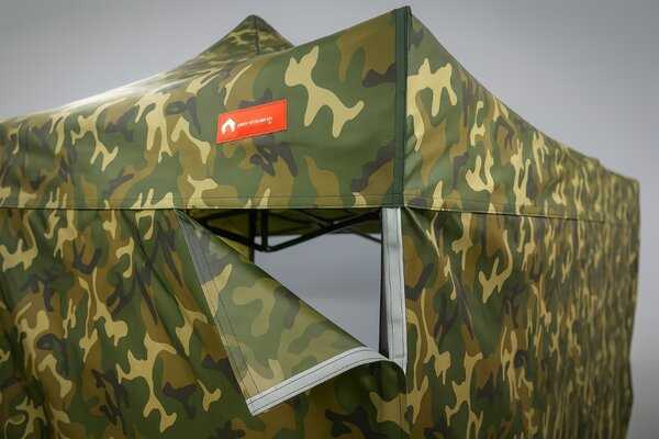 Pavilion de grădină 3x4,5m – din aluminiu, Albastru, 1 perete lateral