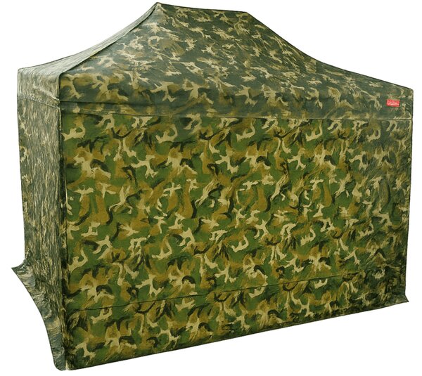 Pavilion de grădină 2x3m - din oțel, 4 pereţi laterali, Camuflaj