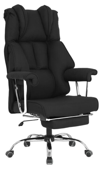 Scaun birou profesional Arka Chairs B176 textil negru, baza metalica, confortabil