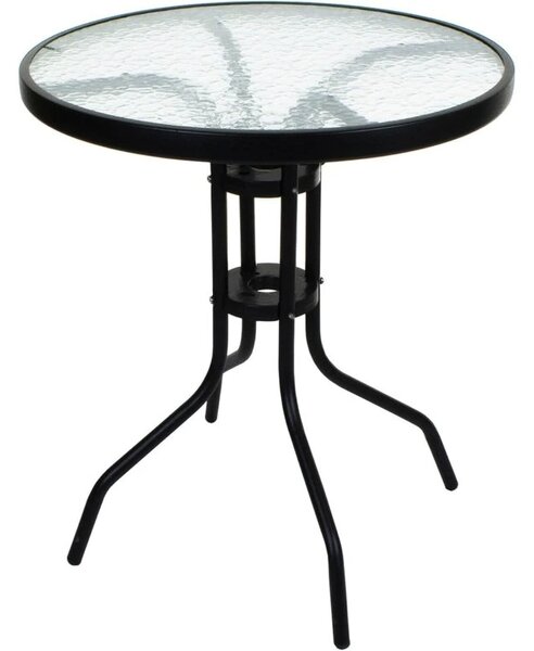 Set de gradina TREGO ISLAND - 2 scaune si masa rotunda ø 60 cm, alba