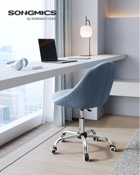 Scaun birou Songmics Albastru 58x59x90 cm