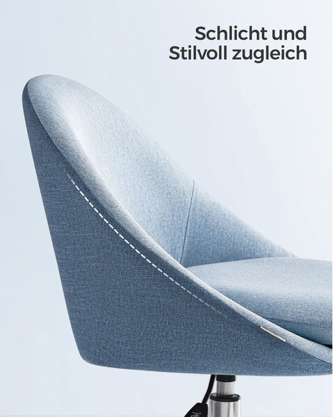 Scaun birou Songmics Albastru 58x59x90 cm