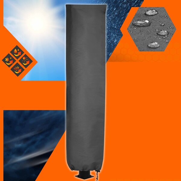 Husă pentru duș solar COVER, 220x70cm, negru Monzana