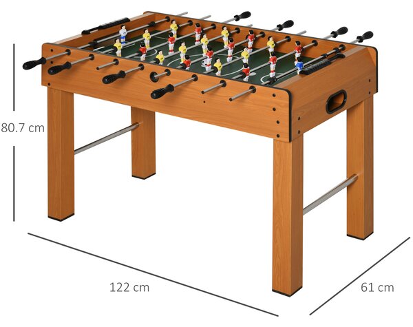 Masa profesionala fotbal, din lemn, 122x61x80,7cm HOMCOM | Aosom RO