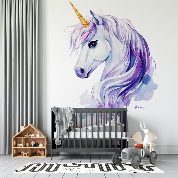 Fototapet O acuarelă a unui unicorn, Fototapet unicorni, Fototapet populare, u98996 - Tapeko.ro