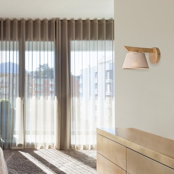 Aplica de perete ANTONIO 1xE14/40W/230V stejar