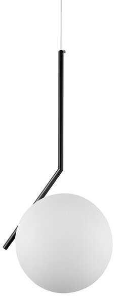 Lampă de tavan suspendata din sticlă aurie alba G107-1W BLACK WHITE