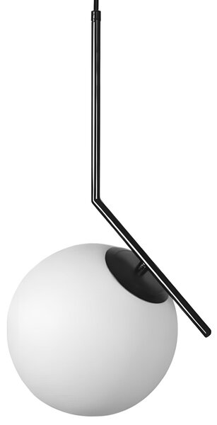 Lampă de tavan suspendata din sticlă aurie alba G107-1W BLACK WHITE