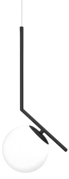 Lampă de tavan suspendata din sticlă aurie alba G107-1W BLACK WHITE