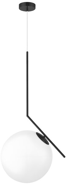 Lampă de tavan suspendata din sticlă aurie alba G107-1W BLACK WHITE