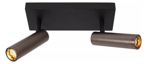 Lucide GRADO 22974/02/15 - Spot 2xGU10/8W/230V negru/maro