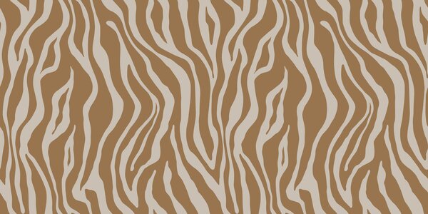 Tapet Vector imprimare de piele de zebră în culori maro și alb, Fototapet Abstract, u99173 : Uwalls.ro