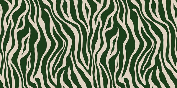 Fototapet Un imprimeu zebră verde și alb, Fototapet abstracte, Fototapet populare, u99173v2 - Tapeko.ro
