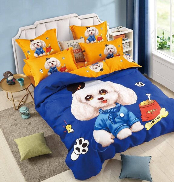 Lenjerie de pat 6 piese fără elastic 100% bumbac - А818 de la Onesleep