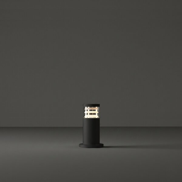 Ideal Lux - Lampă de exterior TRONCO, 1xE27/42W/230V, 25 cm, IP65, neagră