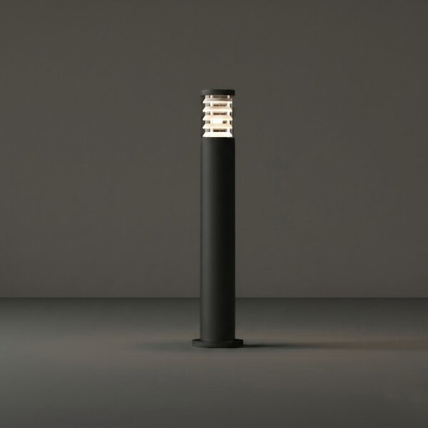 Ideal Lux - Lampă de exterior TRONCO 1xE27/42W/230V 80 cm IP65 neagră