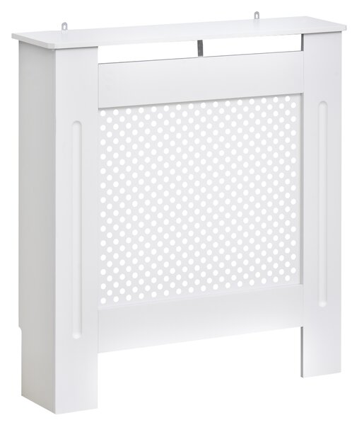 HOMCOM Carcasă Modernă pentru Calorifer din MDF Tip Grilă, 78x82x19 cm, Alb | Aosom Romania